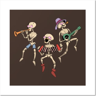 Skeleton Band Posters and Art